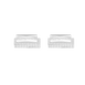 Boutons de manchette pointe de diamant rectangulaires