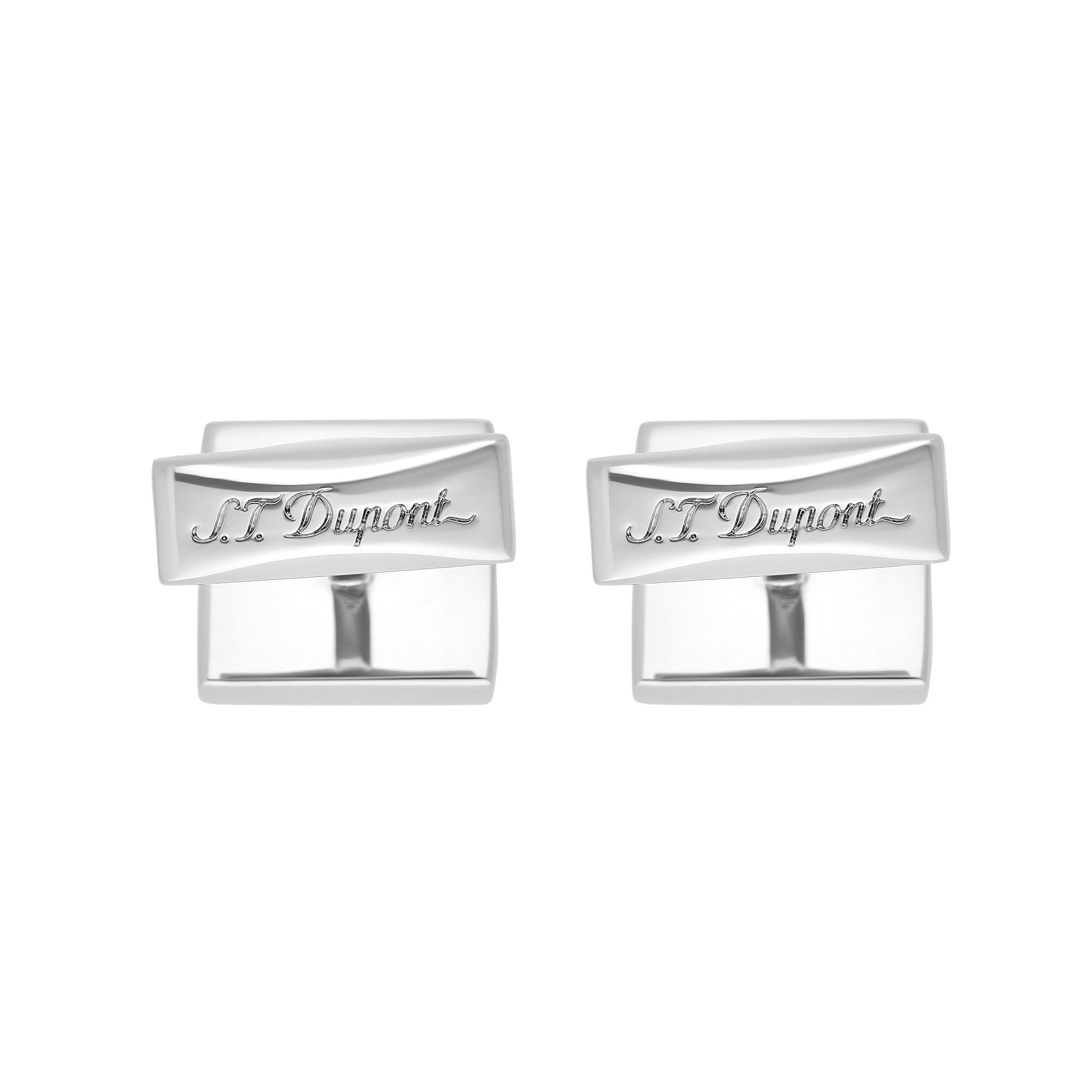 Boutons de manchette pointe de diamant carrés