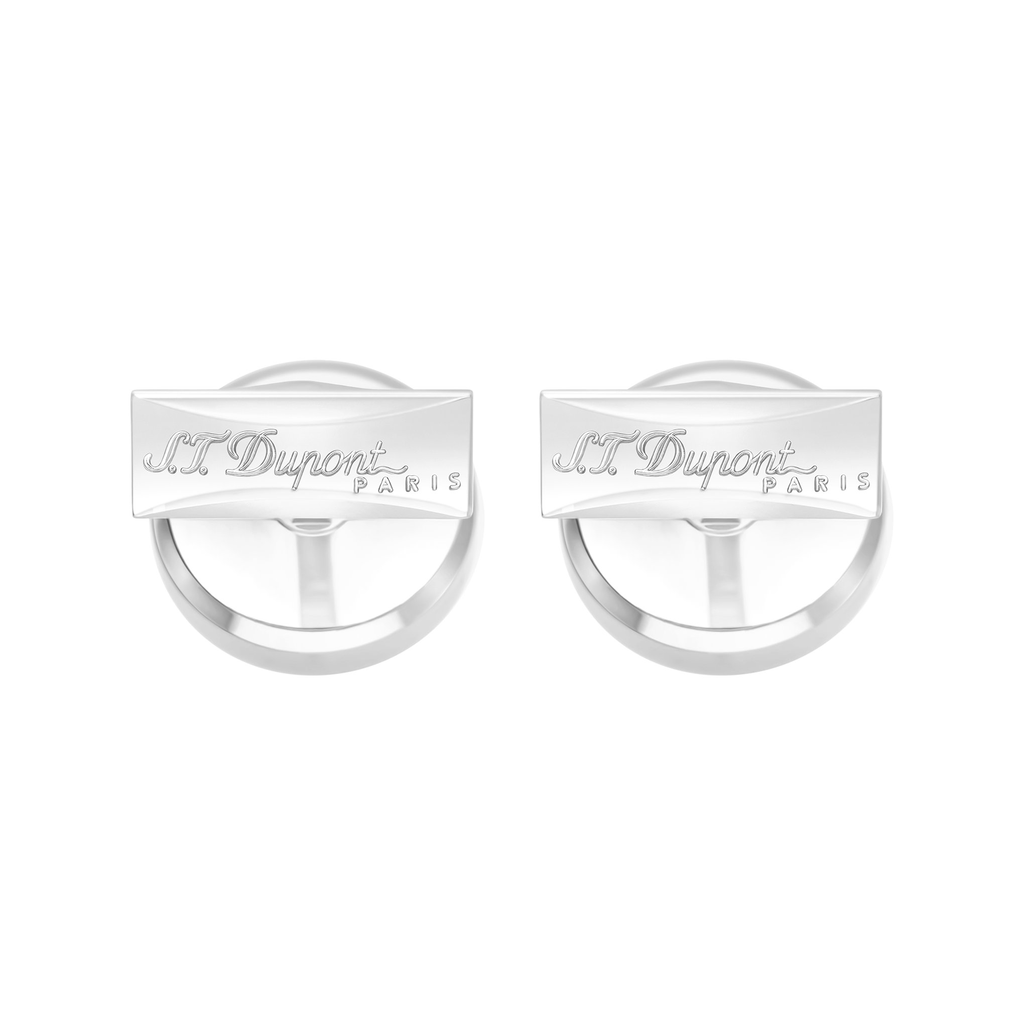 Boutons de manchette noirs et palladium