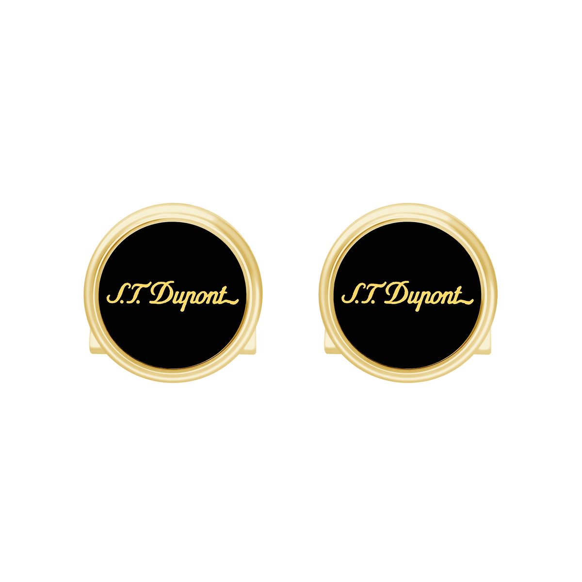 Boutons de manchette noirs et dorés Accessoires_QTF Accessories collection_cufflinks 3 - S.T. Dupont France