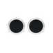 Boutons de manchette ronds en laque noire