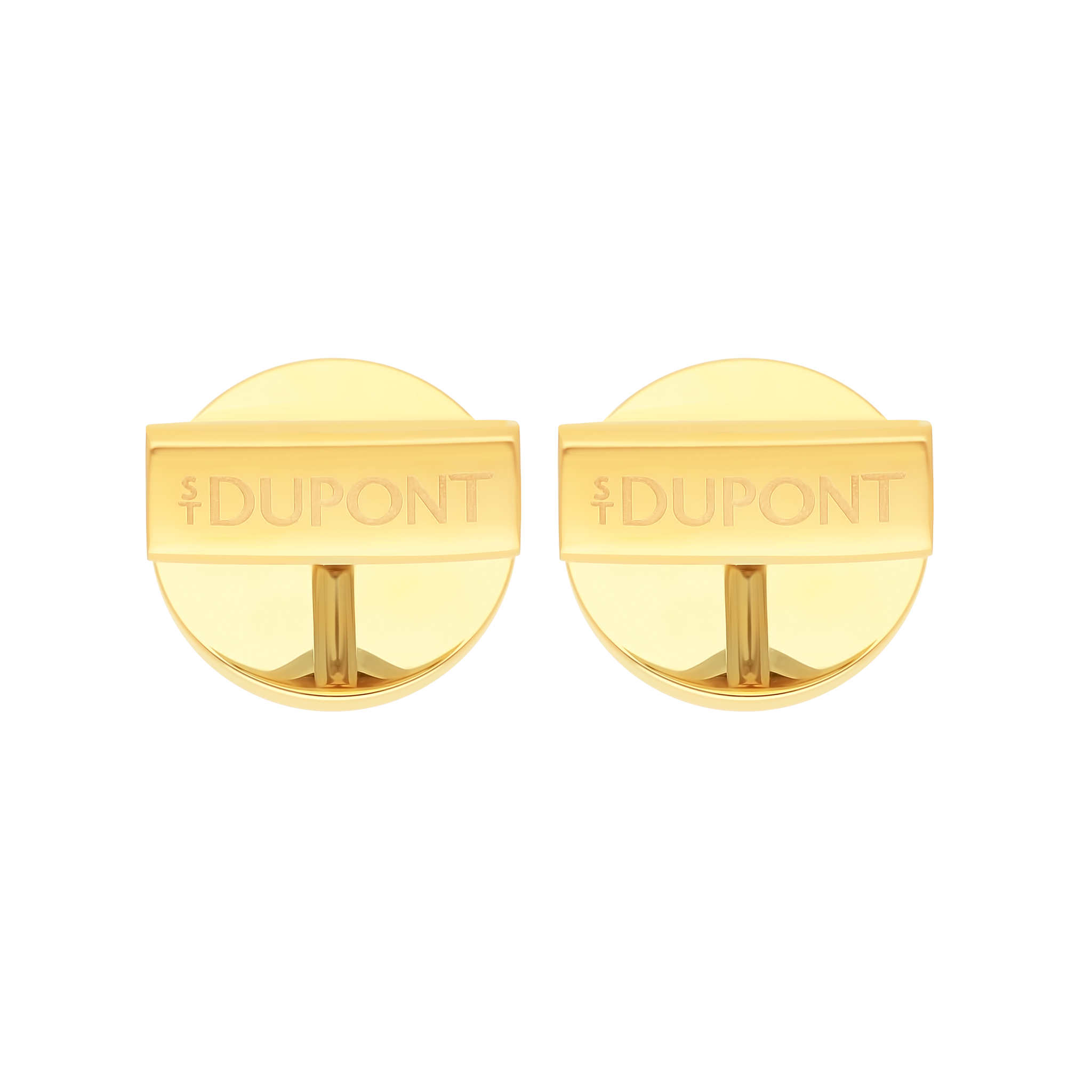 Boutons de manchette ronds laque blanche