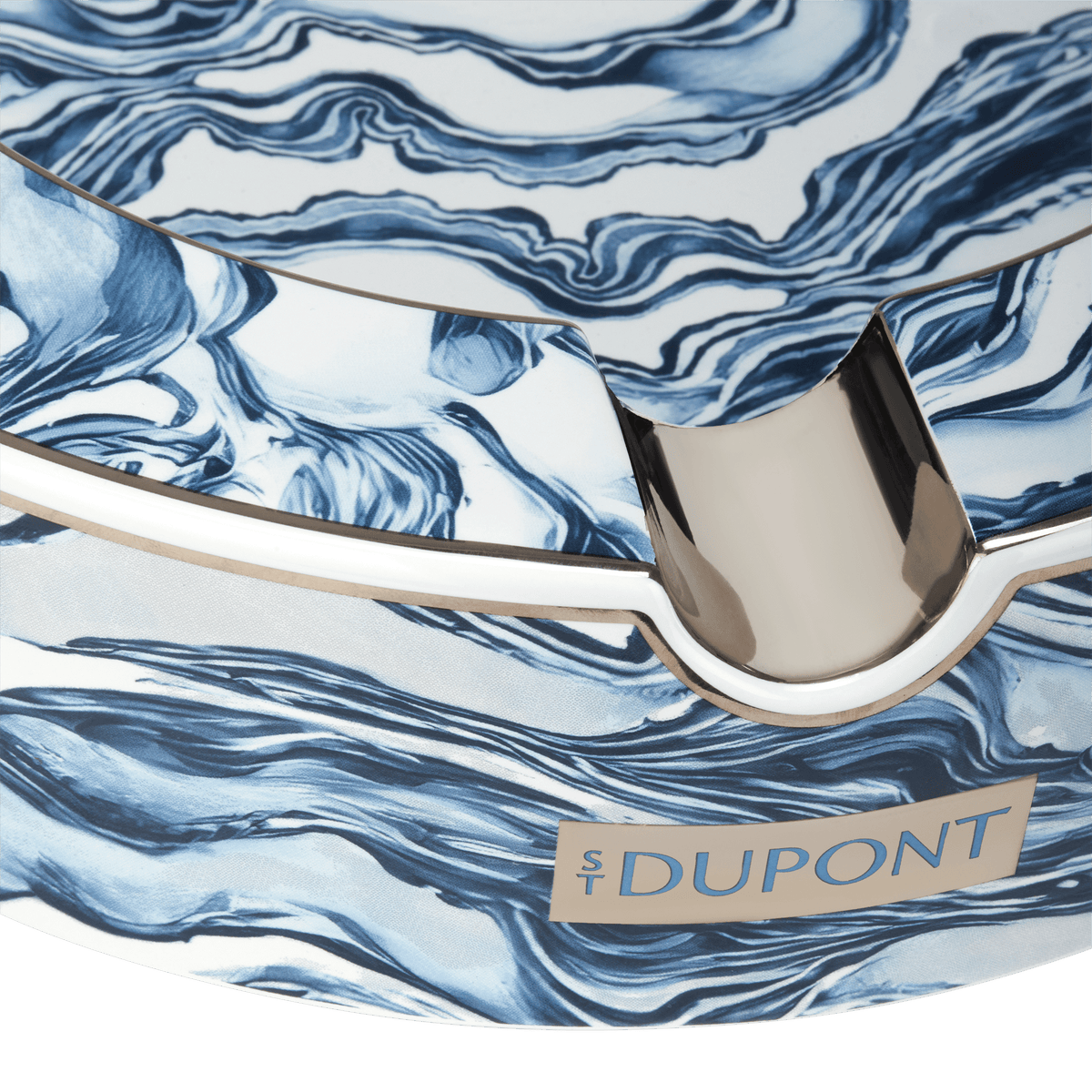 Porcelaine art - of - fire Collection_Ashtray color_blue 3 - S.T. Dupont France
