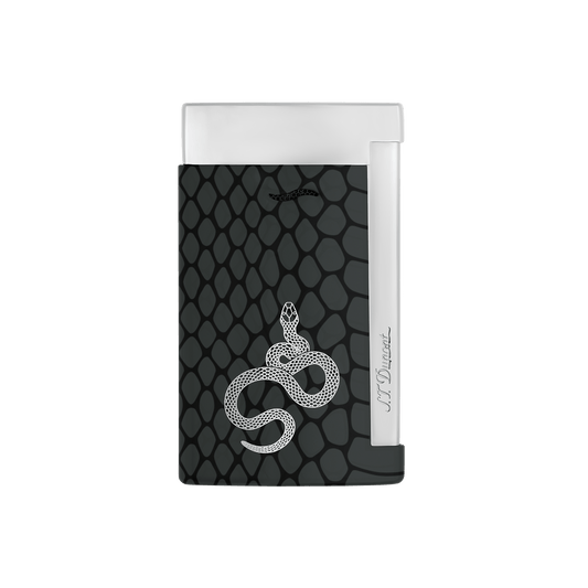 Briquet Laqué christmas collection_snake color_black 1 - S.T. Dupont France