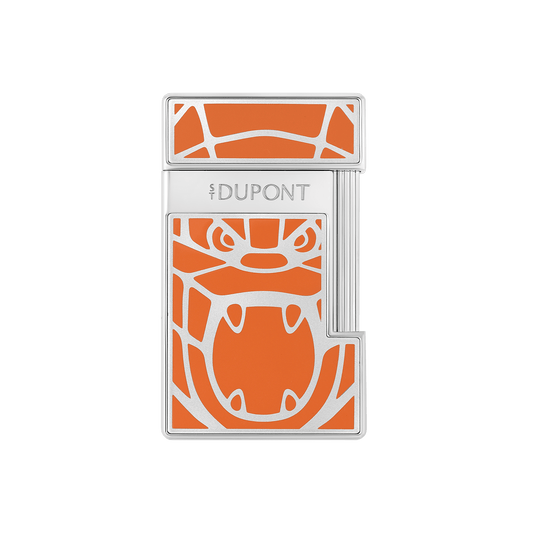 Briquet Laqué color_orange father's day flame_blue 1 - S.T. Dupont France