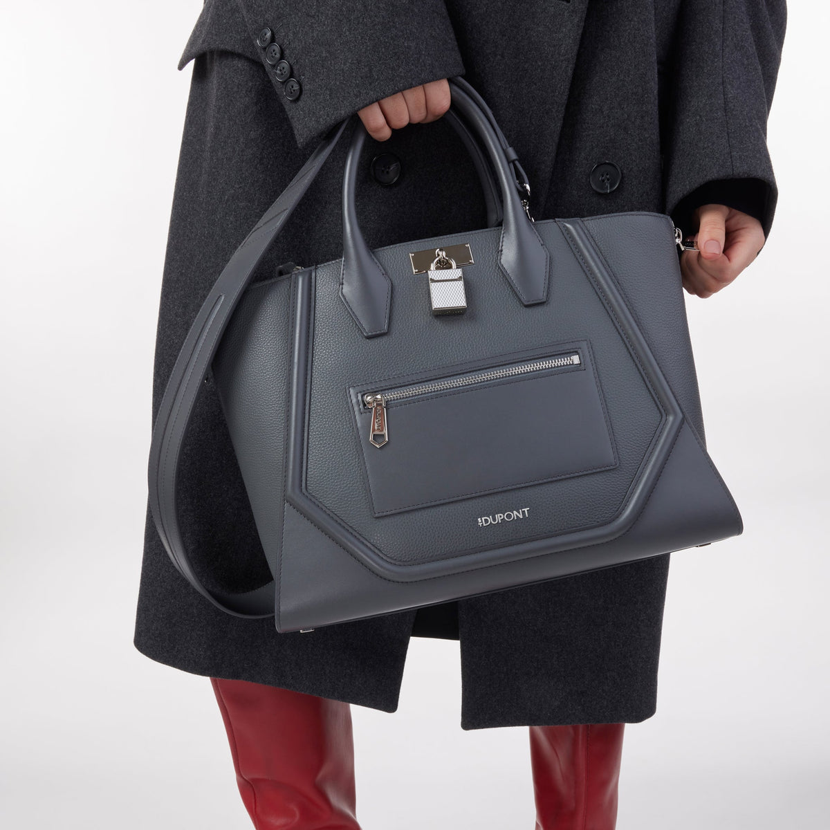 Sac Moyen color_grey gender_woman leather goods 2 - S.T. Dupont France