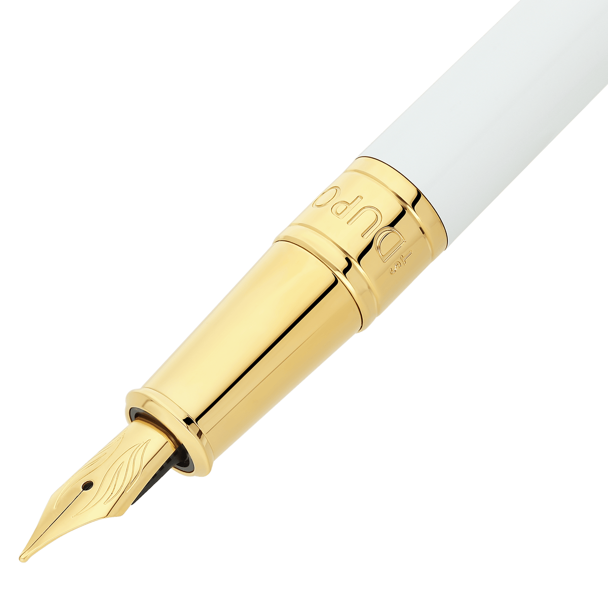 Stylo plume badge_customizable collection_d - initial color_white 2 - S.T. Dupont France