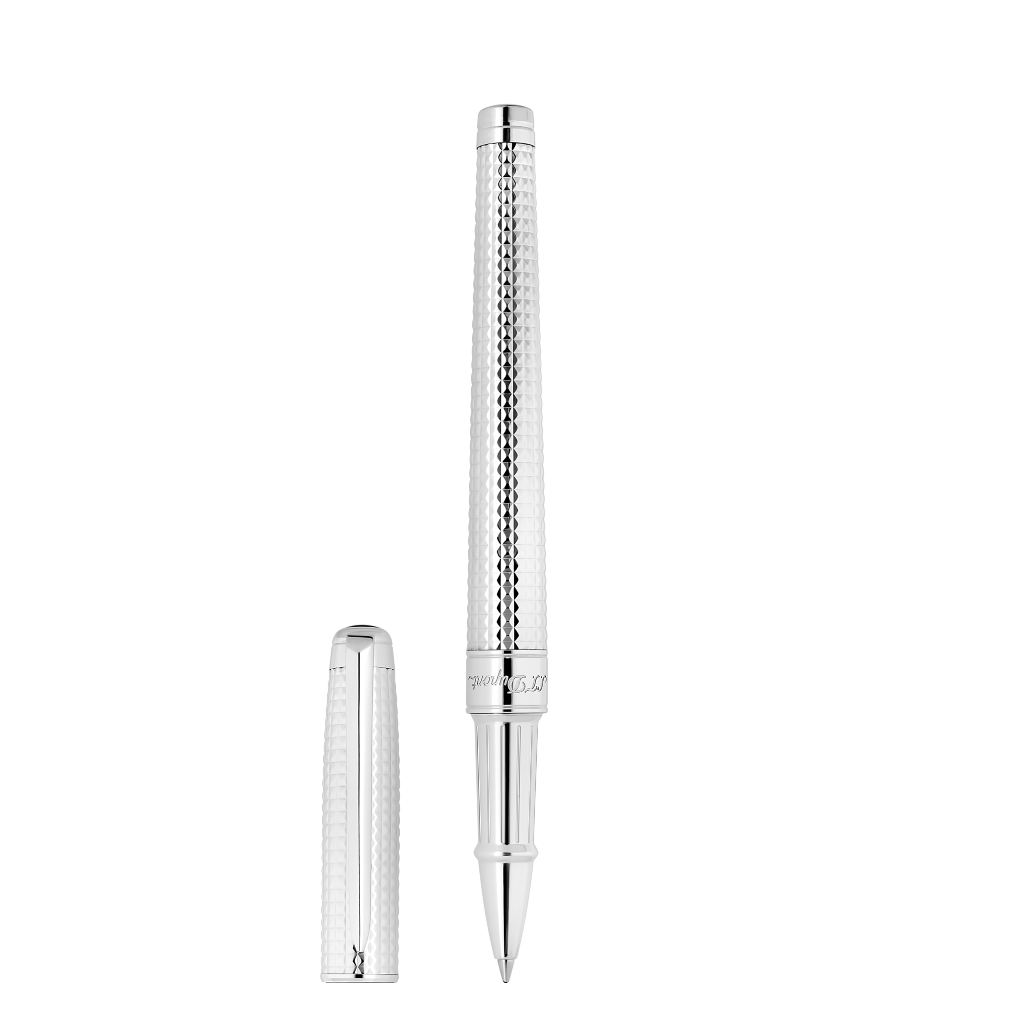 Stylo roller Line D Eternity orfèvre medium pointe de diamant palladium -  Instrument d'écriture – S.T. Dupont France