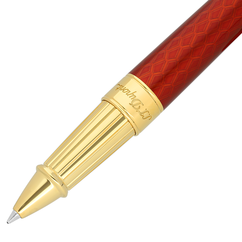 Bloc Section Pour Stylo Roller ST DUPONT OLYMPIO - Pièce Neuve Plaquée Or - Référence P111