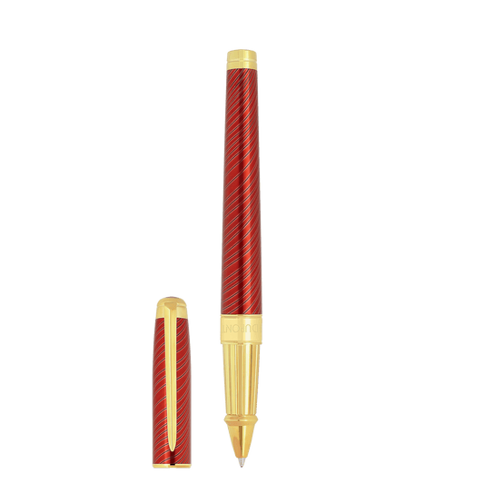 Roller large color_red finition_golden Limited - edition_Horsemane 1 - S.T. Dupont France