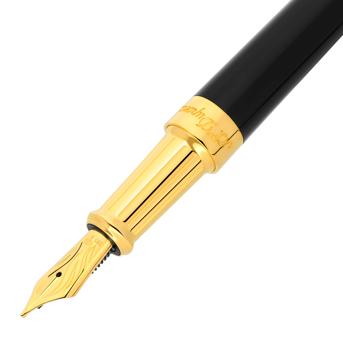 Stylo Plume collection_liberte color_black finition_gold 2 - S.T. Dupont France