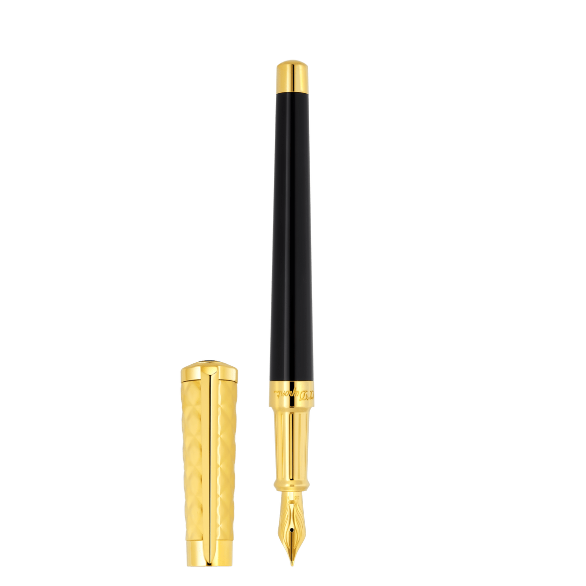 Stylo Plume collection_liberte color_black finition_gold 1 - S.T. Dupont France
