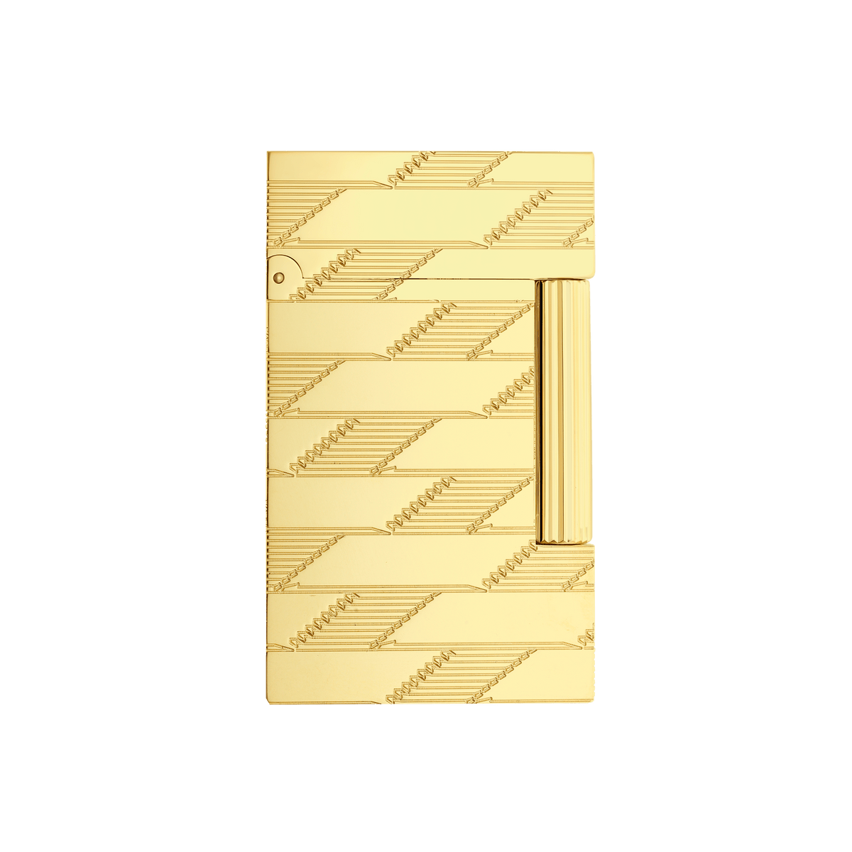 Briquet Guilloché art - of - fire Collection_Monogram color_golden 1 - S.T. Dupont France