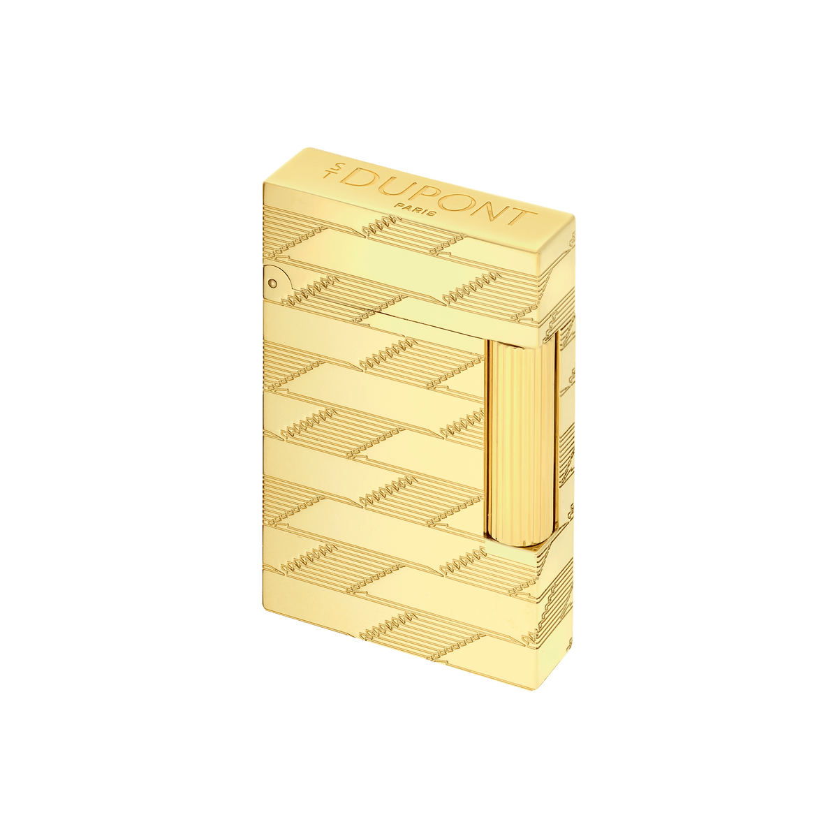 Briquet Guilloché art - of - fire Collection_Monogram color_golden 4 - S.T. Dupont France