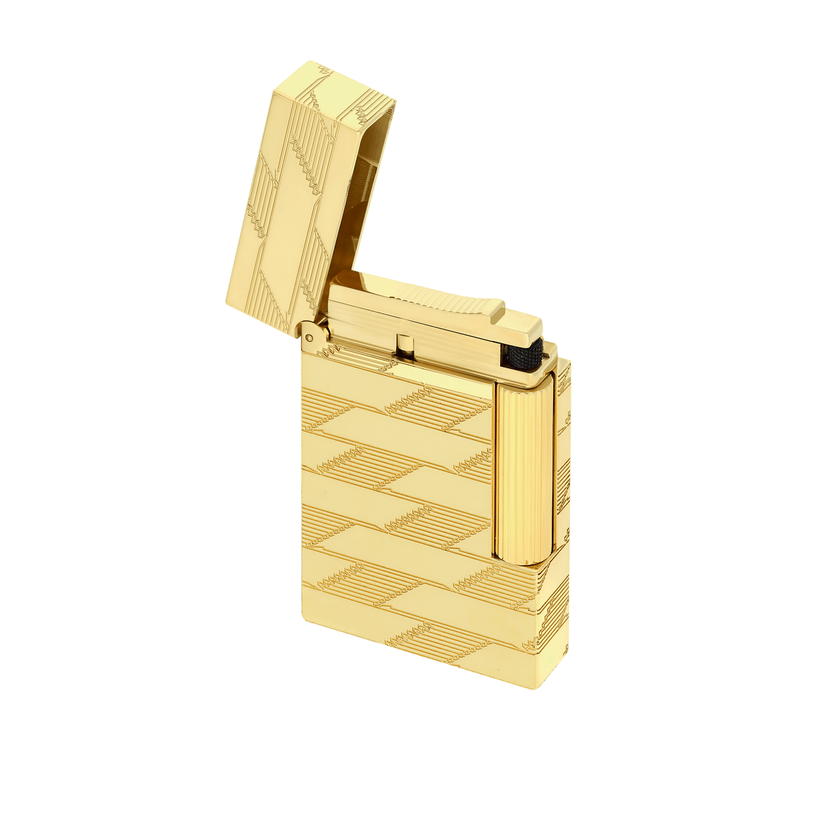 Briquet Guilloché art - of - fire Collection_Monogram color_golden 5 - S.T. Dupont France
