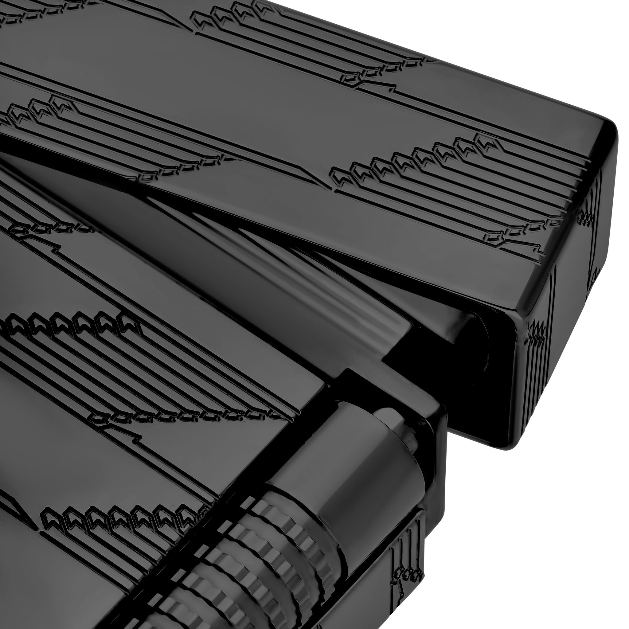 Briquet guilloché