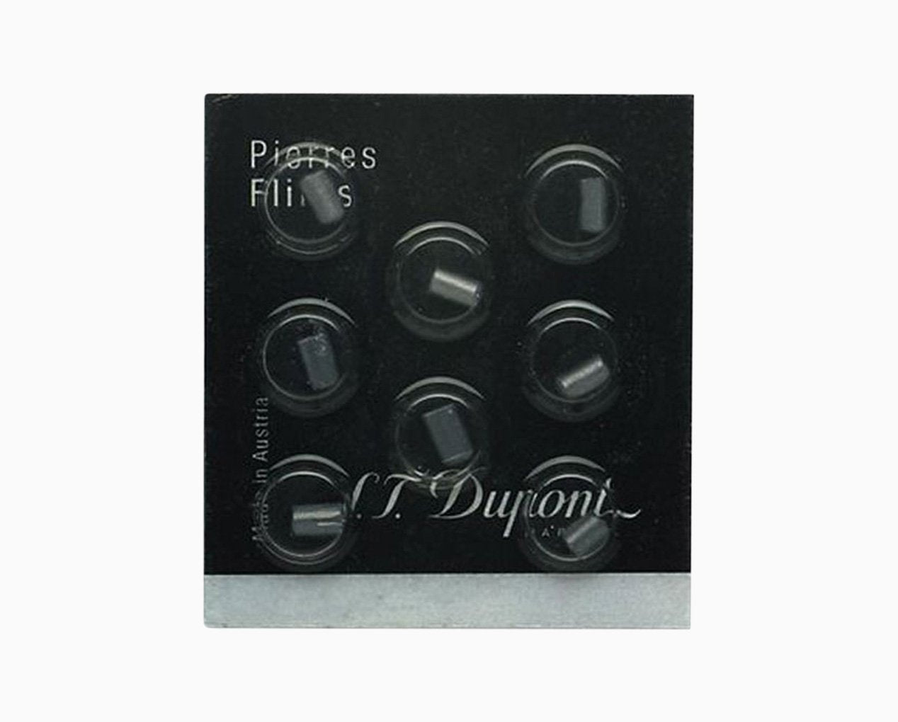 Pierre à briquet noire (x8)  S.T. Dupont – S.T. Dupont France